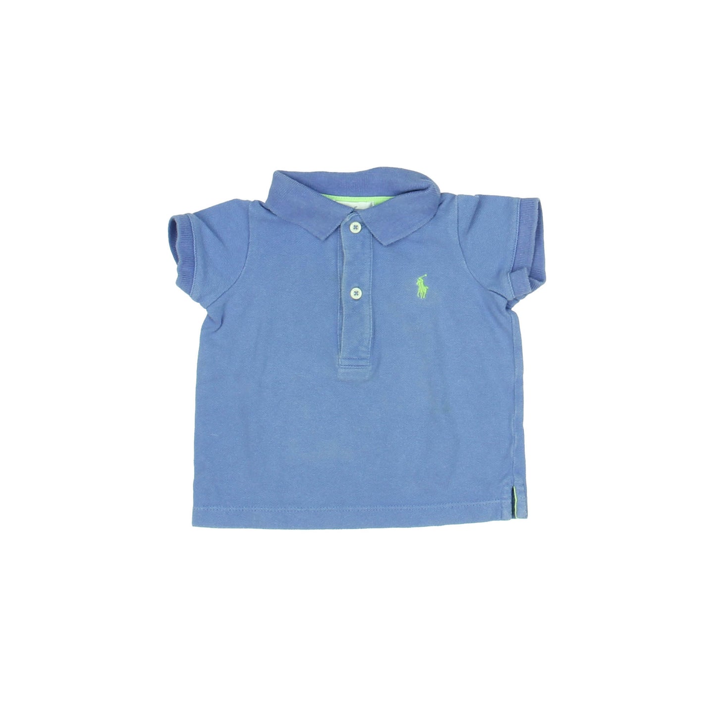 Ralph Lauren Boys Blue Polo Shirt Size: 9 Months Blue