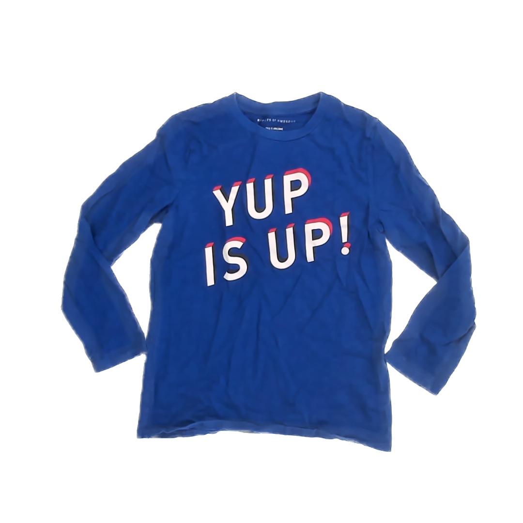 Rockets Of Awesome Boys Blue Long Sleeve T-Shirt Size: 10-12 Years Blue