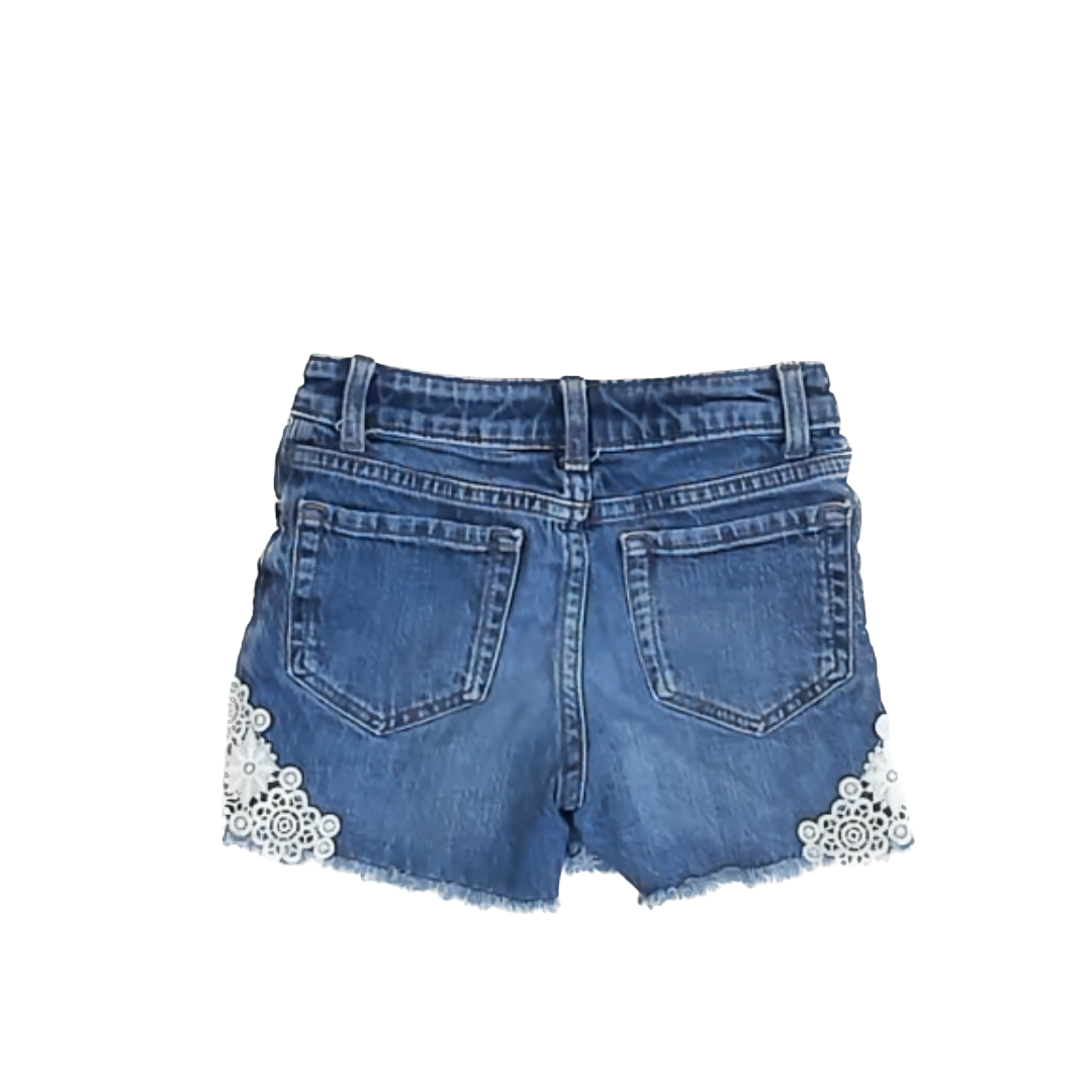 Cat & Jack Girls Blue Jean Shorts Size: 6 Years Blue