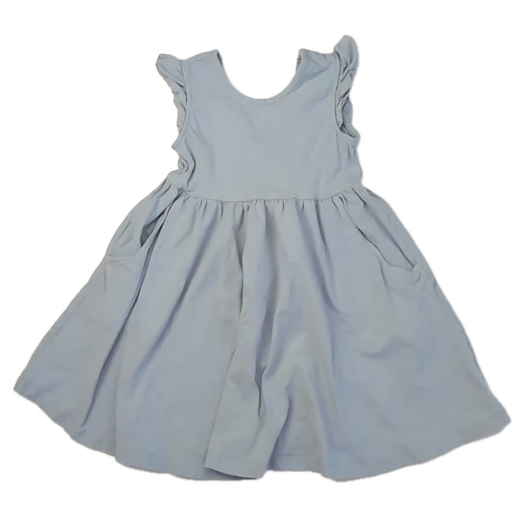 Hanna Andersson Girls Blue Dress Size: 5T Blue