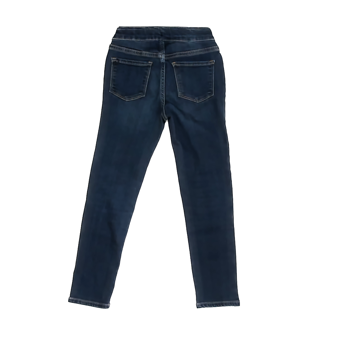 Quince Girls Blue Jeggings Size: 7 Years Blue