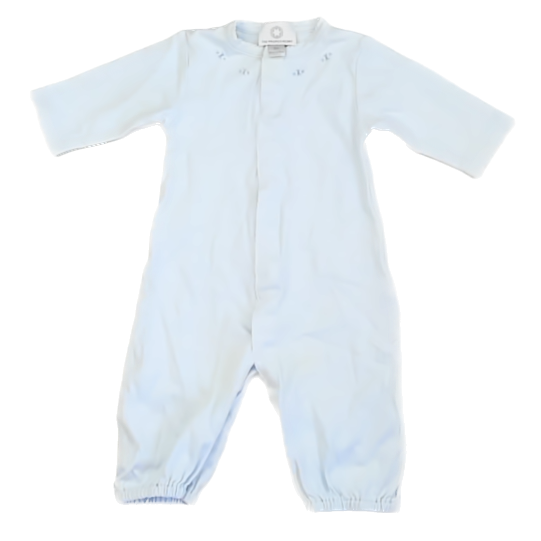 The Proper Peony Unisex Blue Long Sleeve Outfit Size: 3M Blue