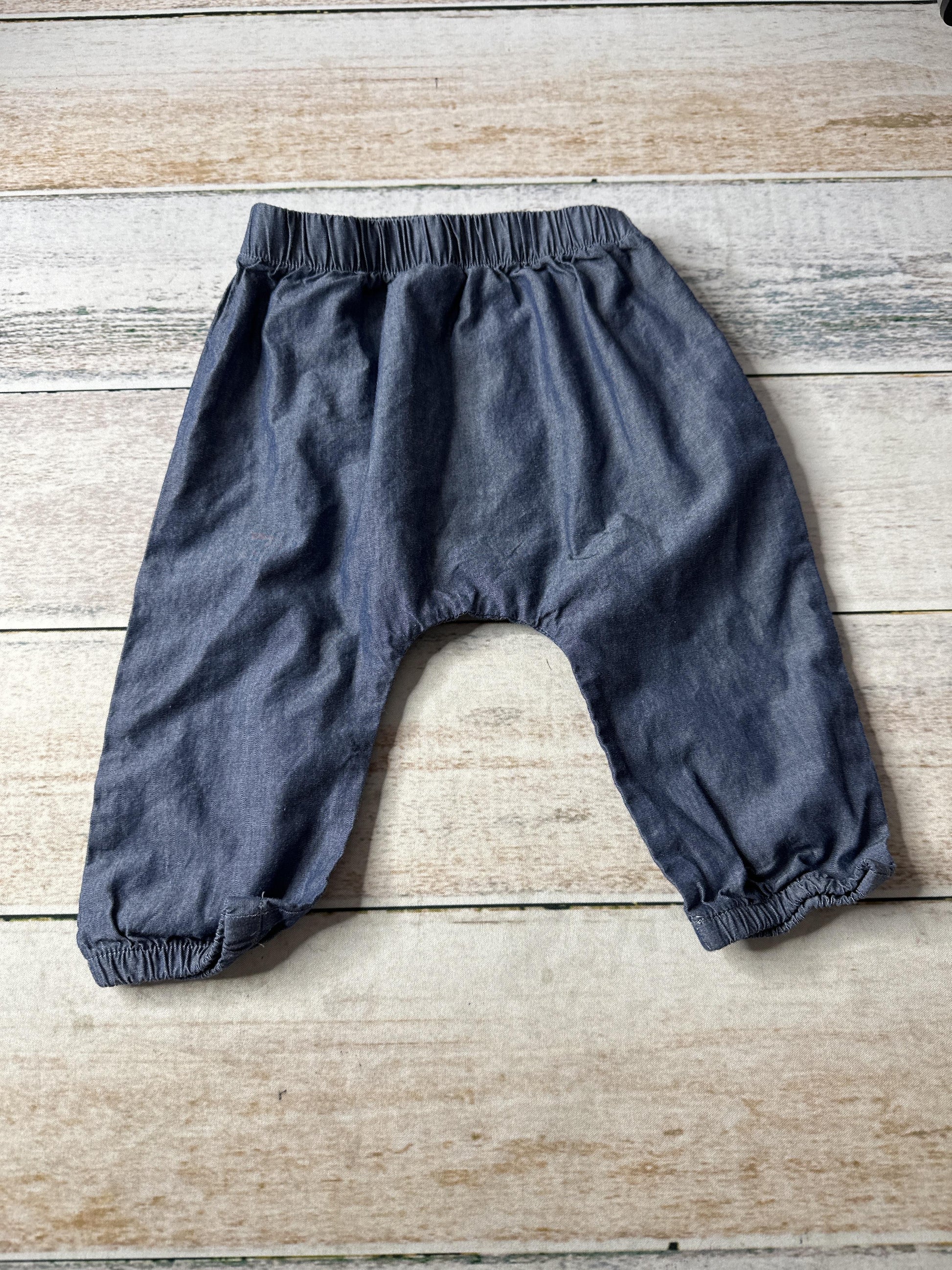 apple parks Unisex Blue Pants Size: 12-18 months Blue