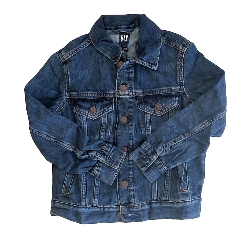 Gap Girls Blue Jacket Size: 6-7 Years Blue