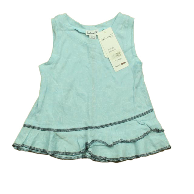 Splendid Girls Blue Tank Top Size: 12-18 Months Blue