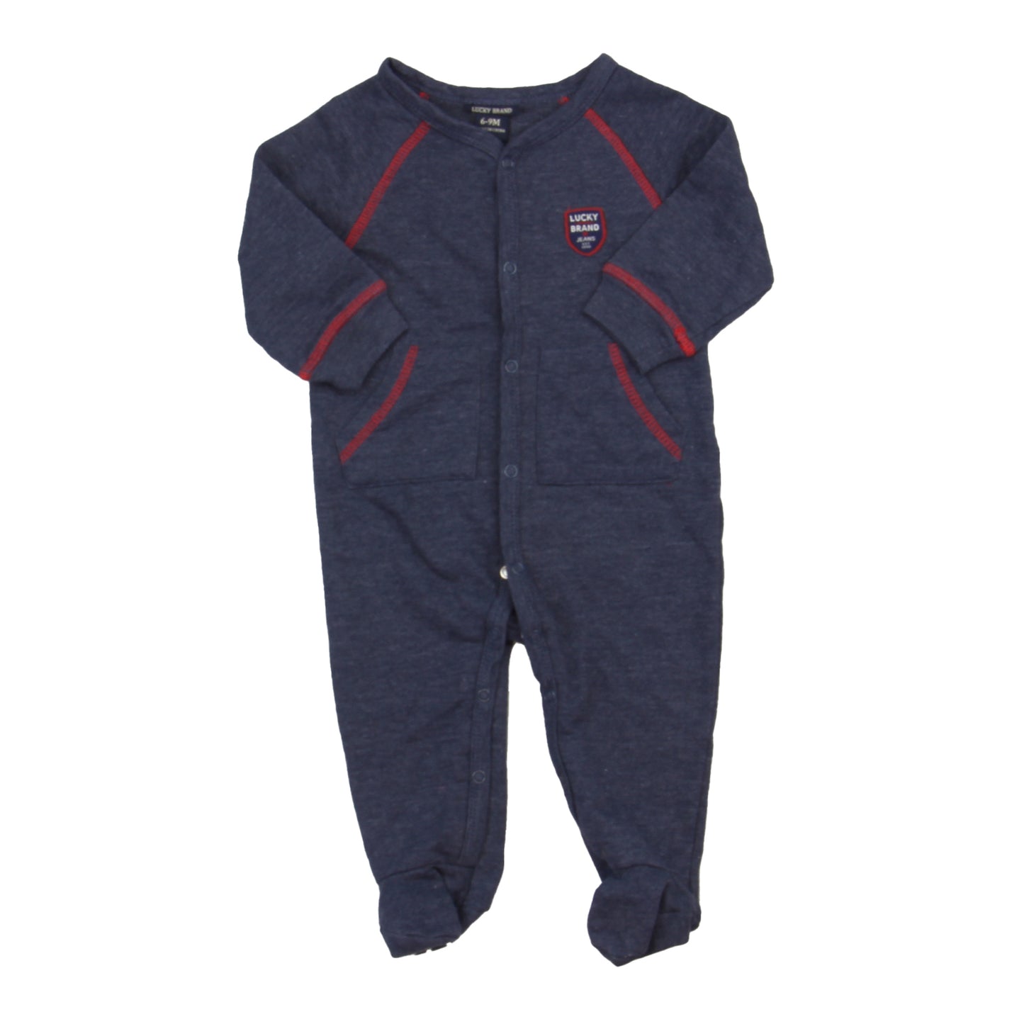 Lucky Brand Boys Blue Long Sleeve Outfit Size: 6-9 Months Blue