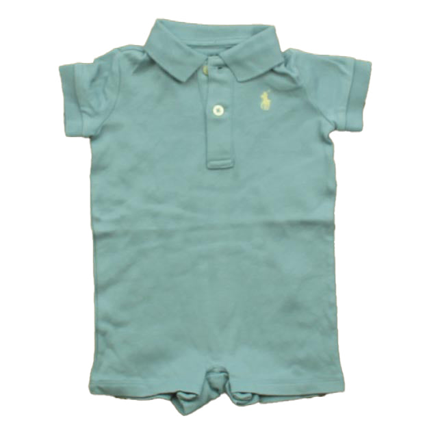 Ralph Lauren Girls Blue Romper Size: 3 Months Blue
