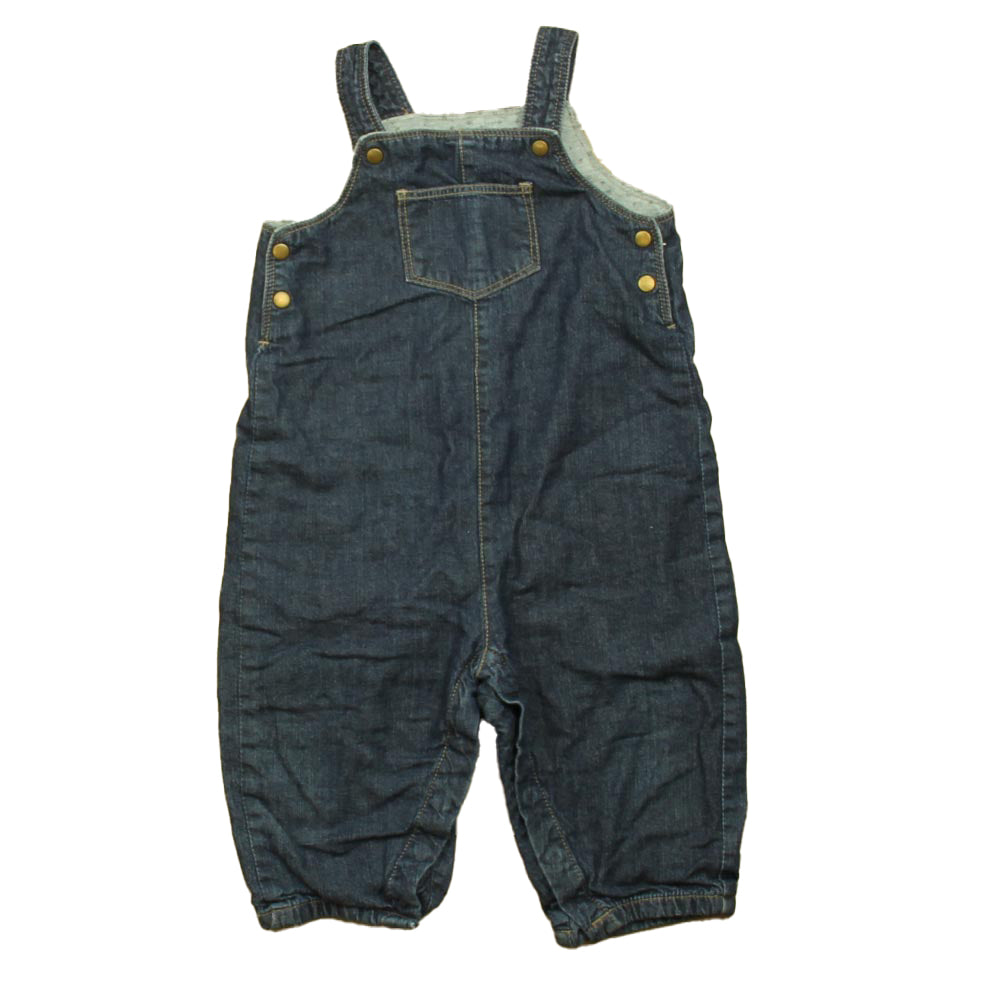 Bout Chou Unisex Blue Overalls Size: 9 Months Blue