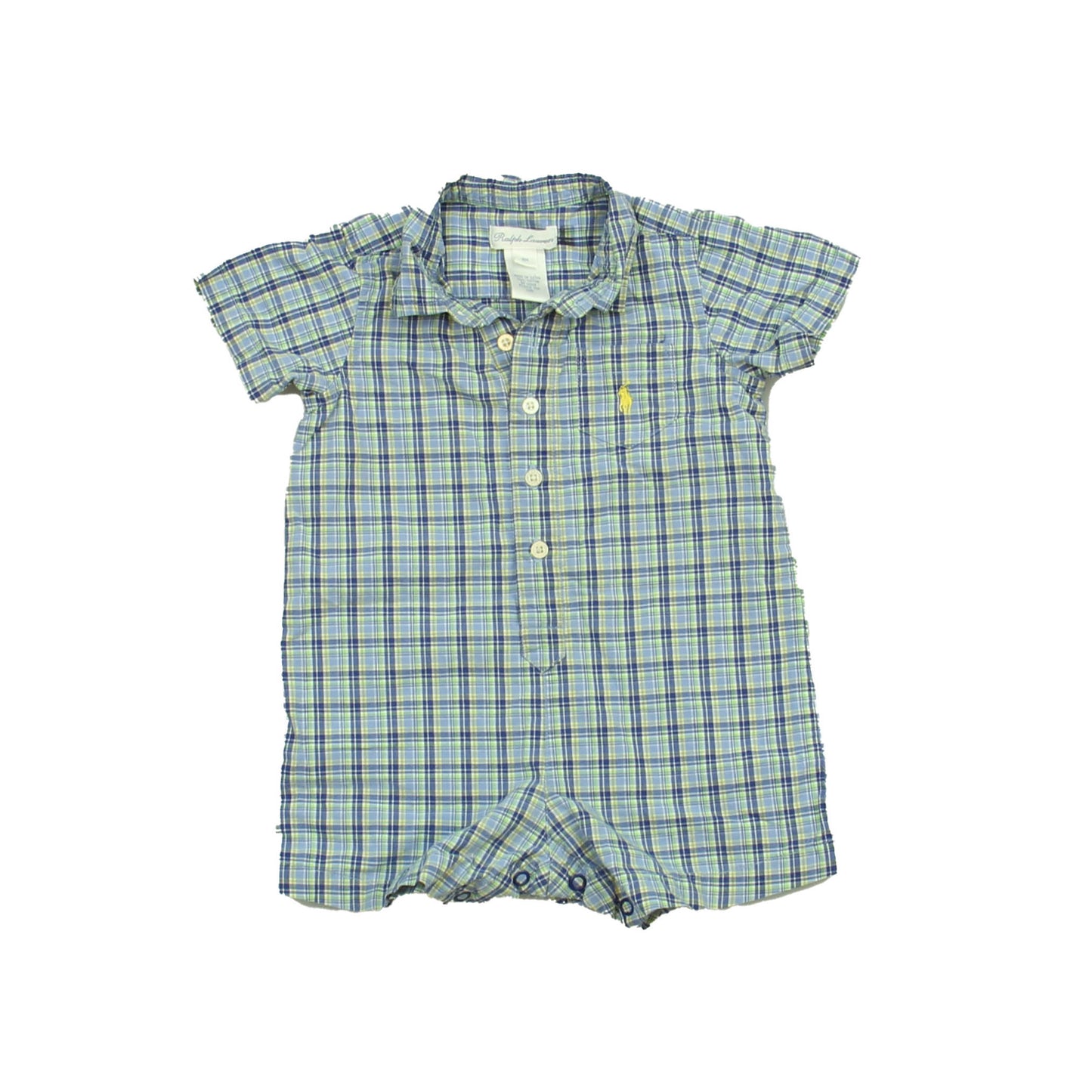 Ralph Lauren Boys Blue Romper Size: 9 Months Blue