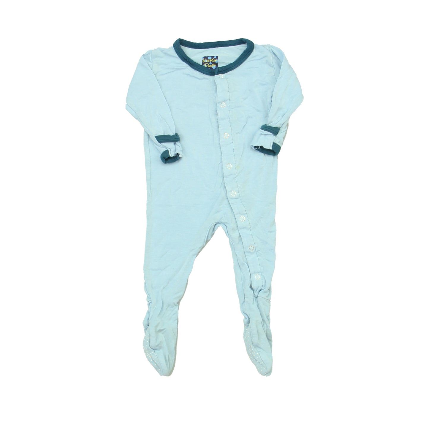 Kickee Pants Boys Blue Long Sleeve Outfit Size: 3-6 Months Blue
