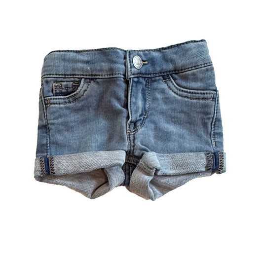 Levi's Girls Blue Jean Shorts Size: 3 Months Blue