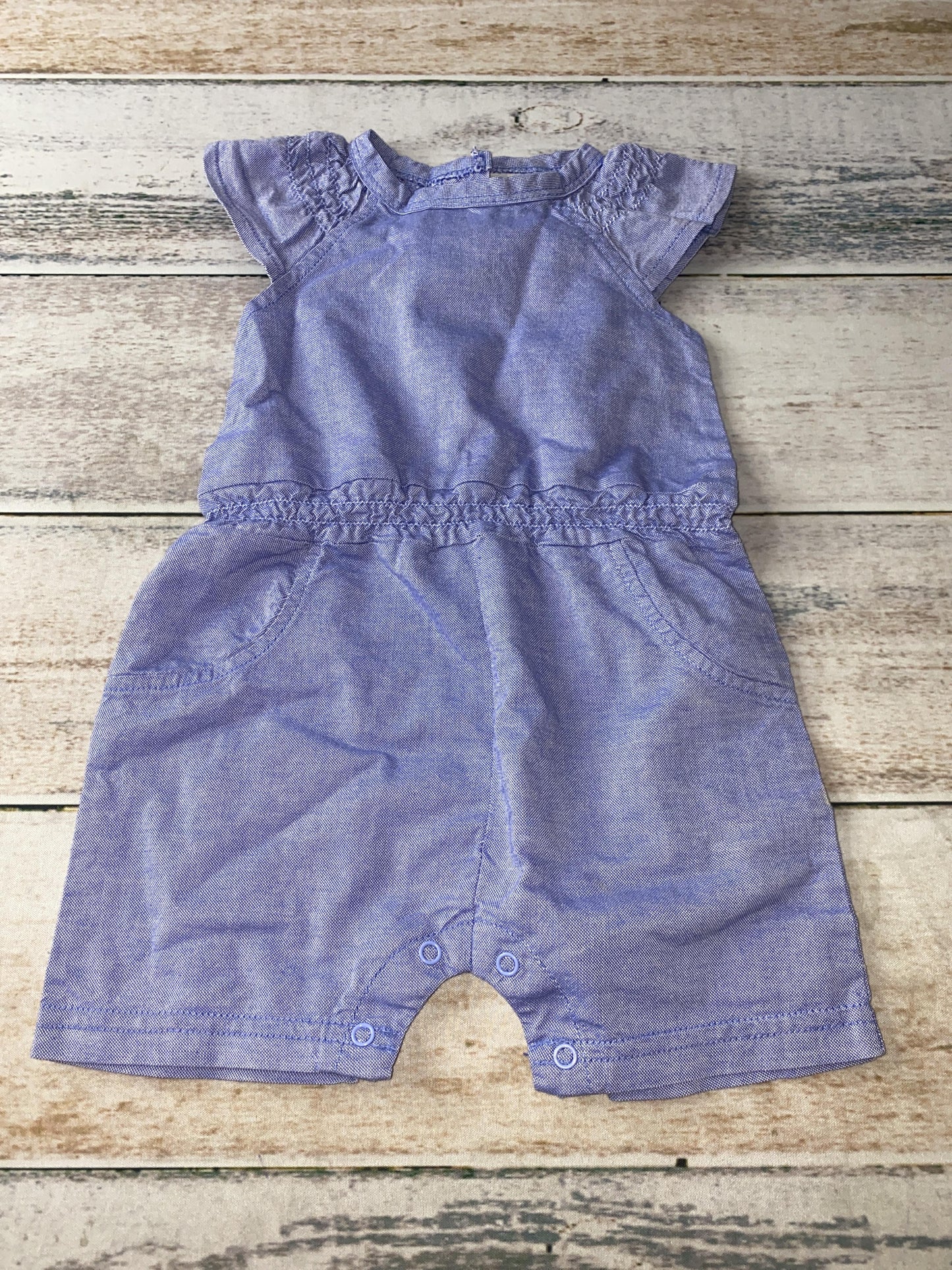 Rene Rofe Girls Blue Romper Size: 0-3 months Blue