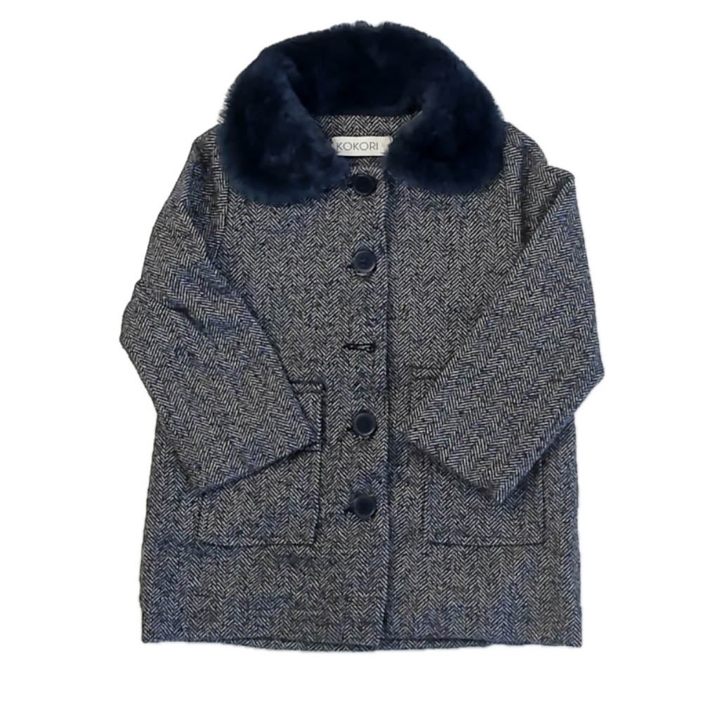 Kokori Girls Blue Winter Coat Size: 2T Blue
