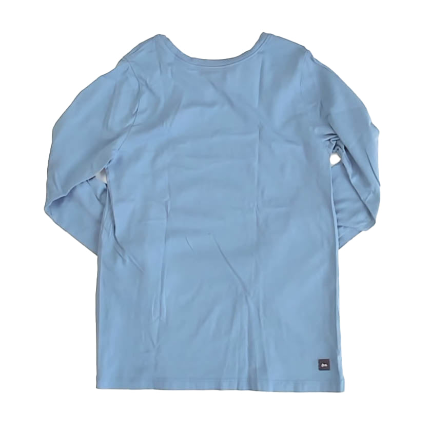 Tea Collection Girls Blue Long Sleeve T-Shirt Size: 8 Years Blue