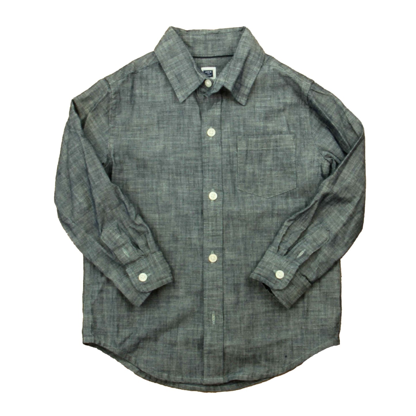 Janie and Jack Boys Blue Button Down Long Sleeve Size: 2T Blue