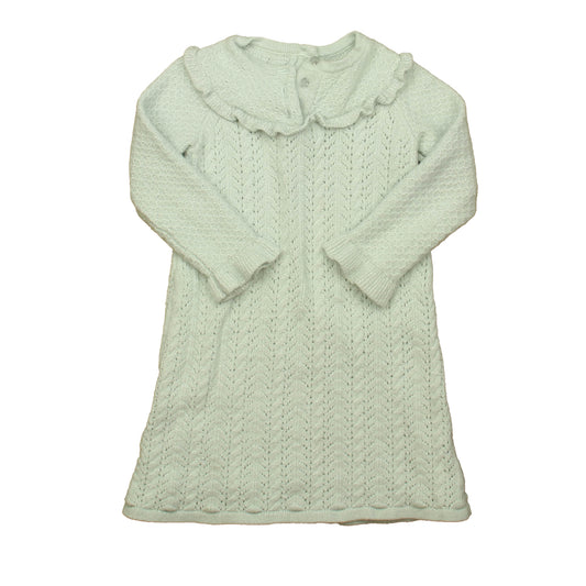 Janie and Jack Girls Blue Sweater Dress Size: 3T Blue