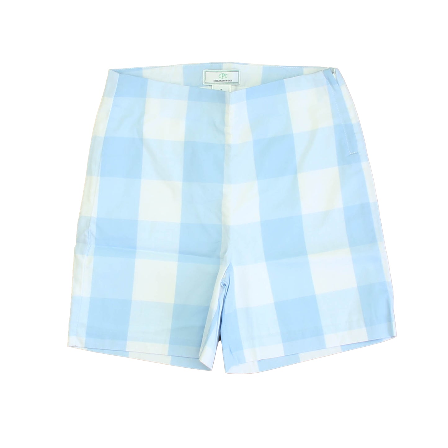 Classic Prep Girls Bluebell Check Shorts Size: 7 Years Bluebell Check