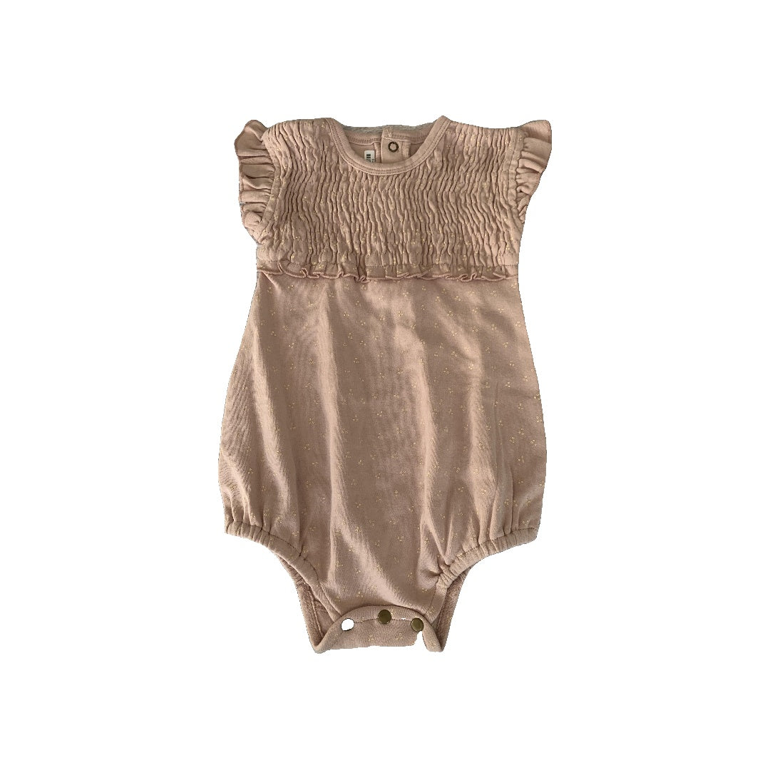 L’oved Baby Girls Blush | cream | polka dot Romper Size: 18-24 months Blush | cream | polka dot