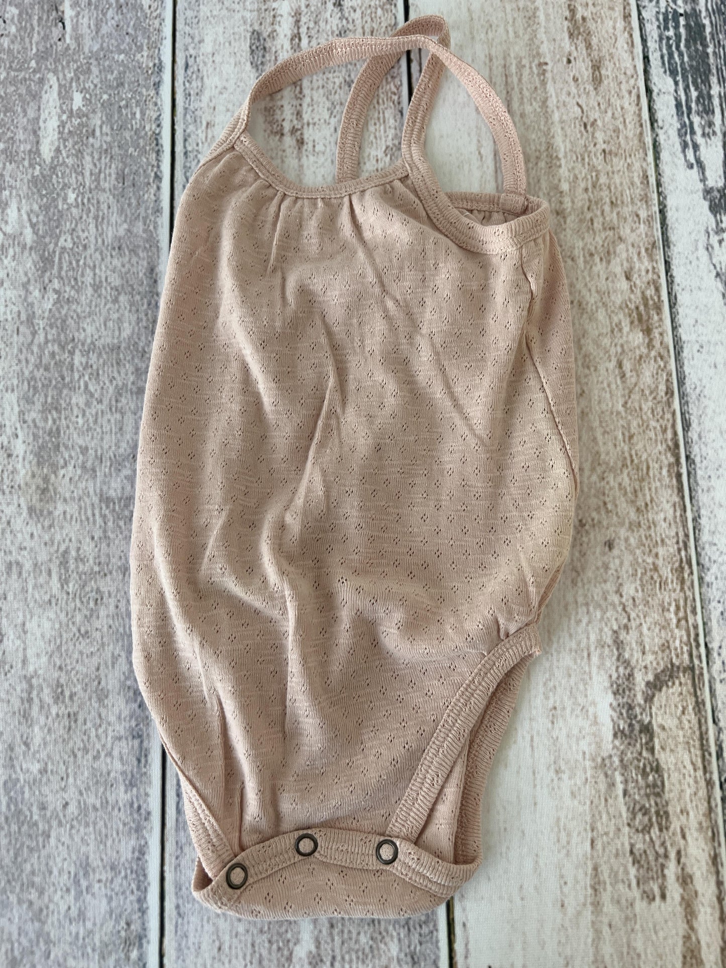 Loved Baby Girls Blush Onesie Size: 9-12 Months Blush