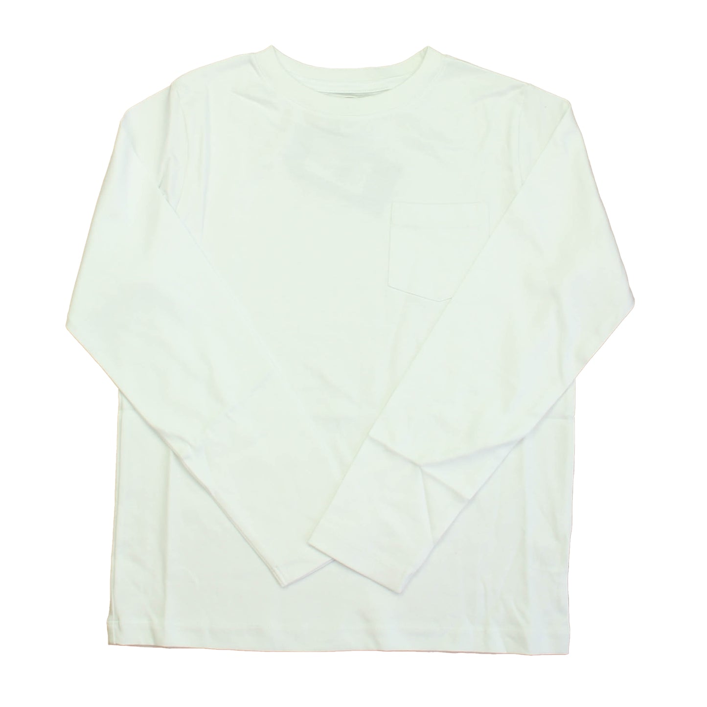 Classic Prep Boys Bright White Long Sleeve T-Shirt Size: 6-14 Years Bright White