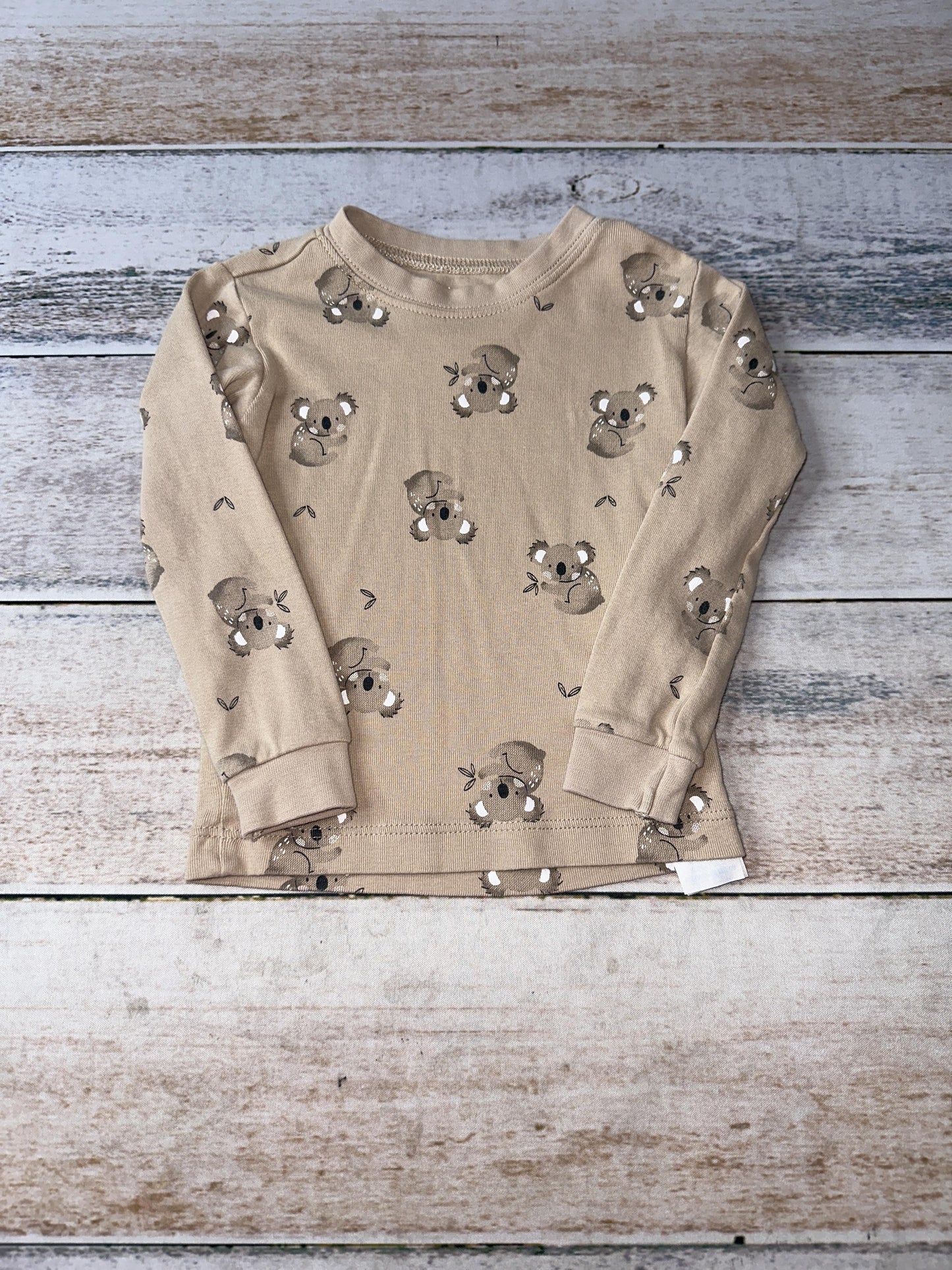 Petit Lemi Unisex Brown | animals Long Sleeve Shirt Size: 12 months Brown | animals