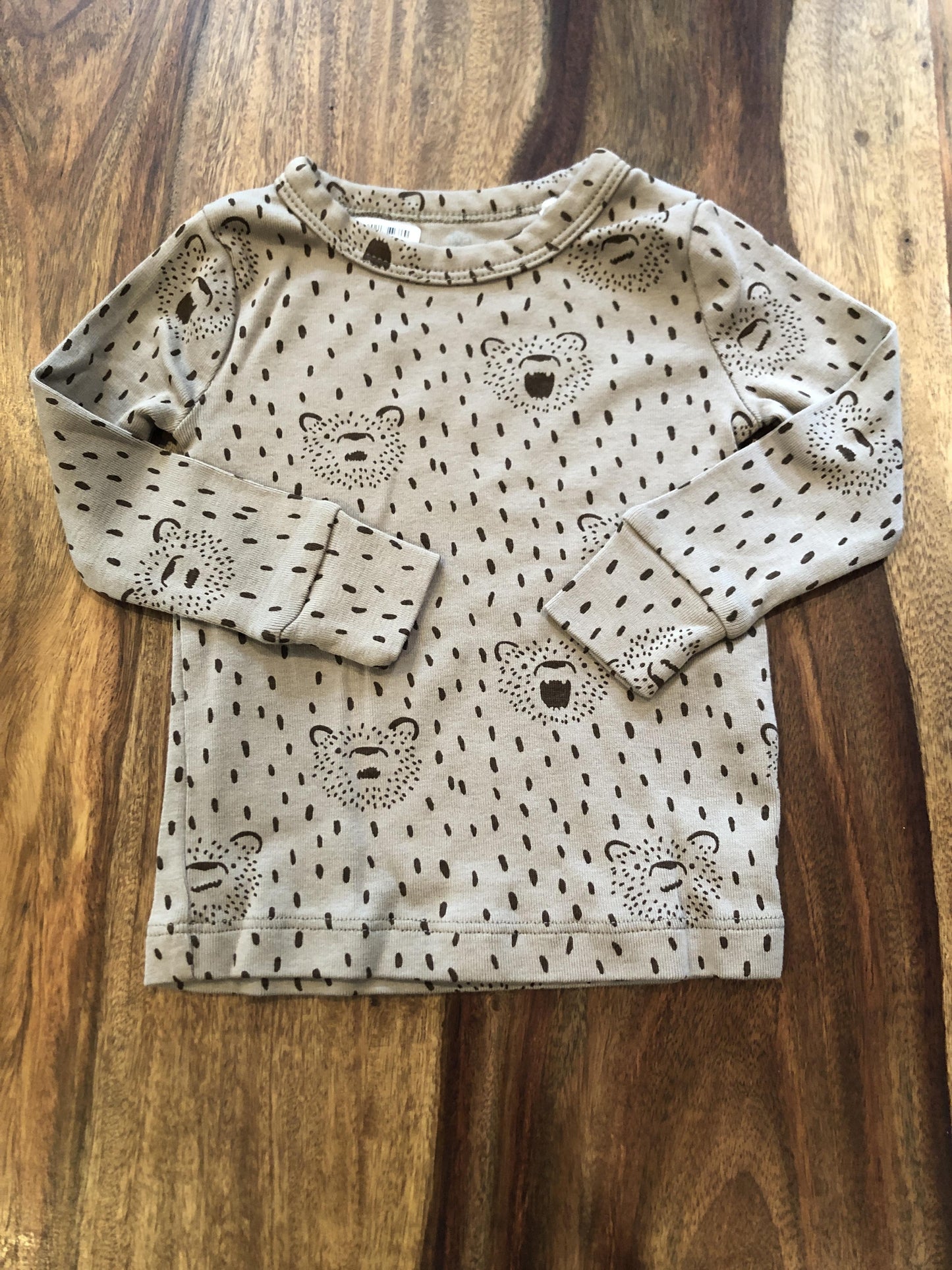 Oliver & Rain Unisex Brown | bears Pajamas Size: 18 months Brown | bears