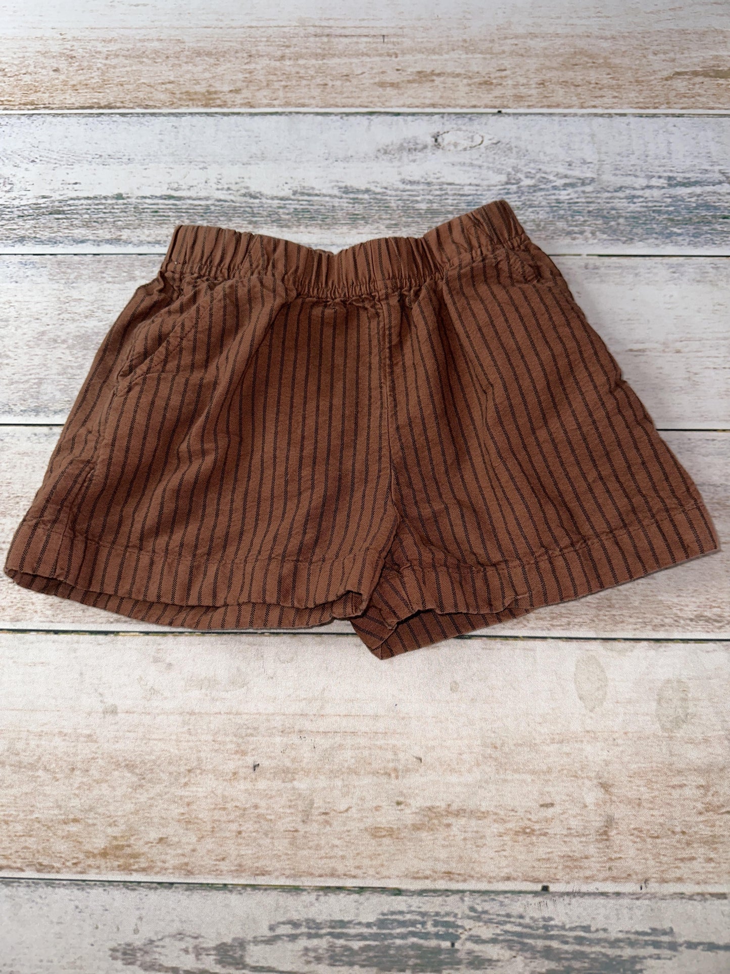 Open Edit Boys Brown | Black | Stripe Shorts Size: 3T Brown | Black | Stripe