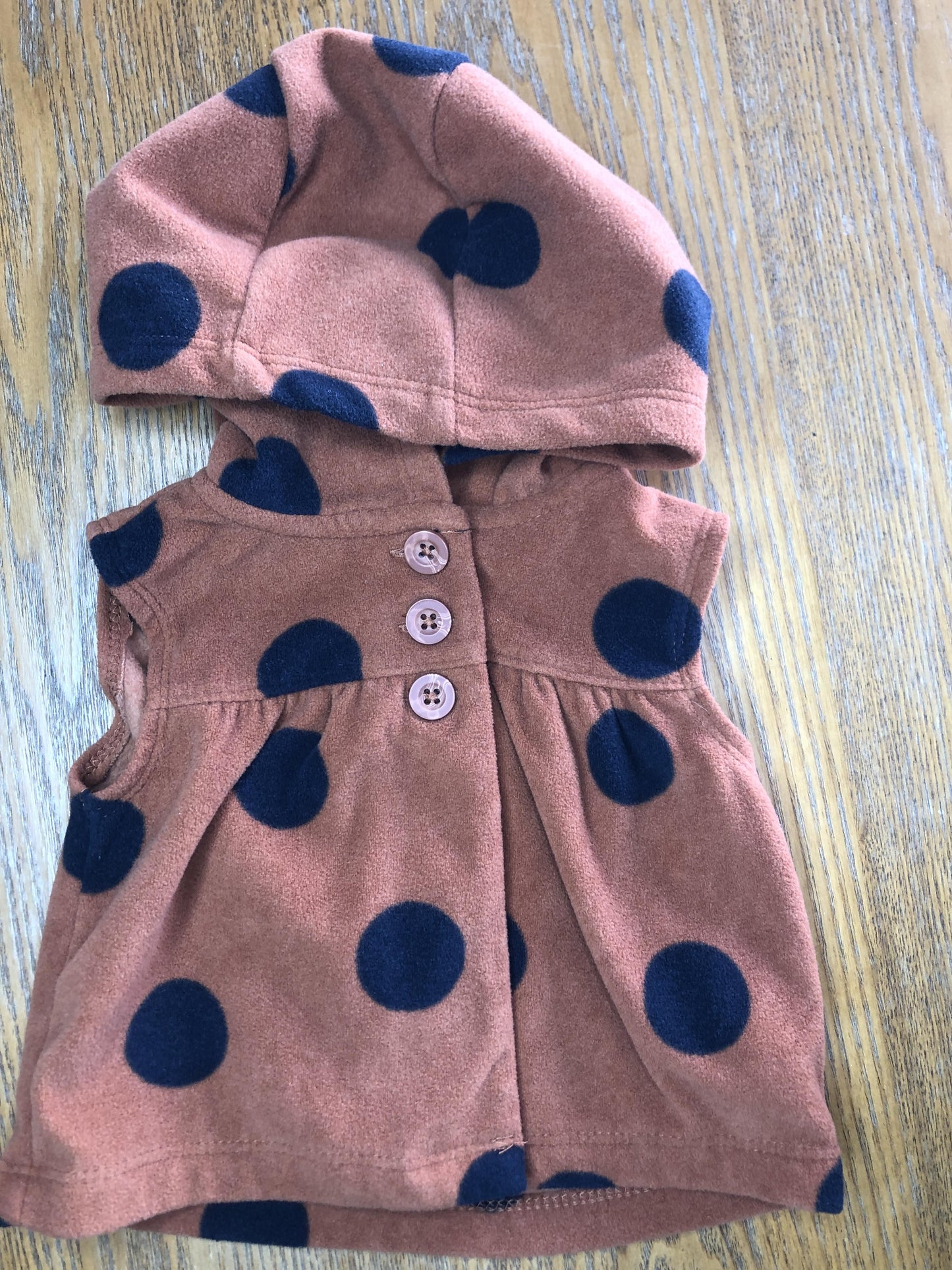 Carters Girls Brown | Black Vest Size: 3 months Brown | Black