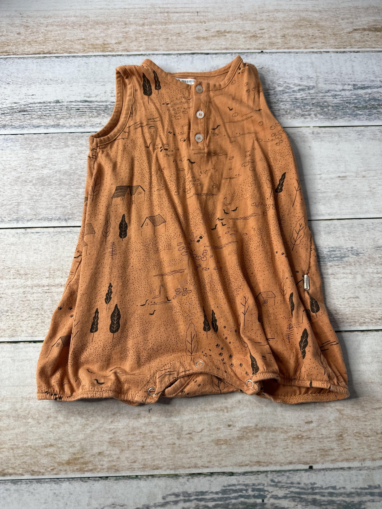 Red Caribou Boys Brown | Black Romper Size: 18-24 months Brown | Black