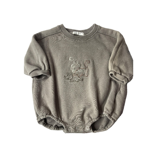 Anggo bebe Boys Brown | Dinosaur Long Sleeve Outfit Size: 12M Brown | Dinosaur