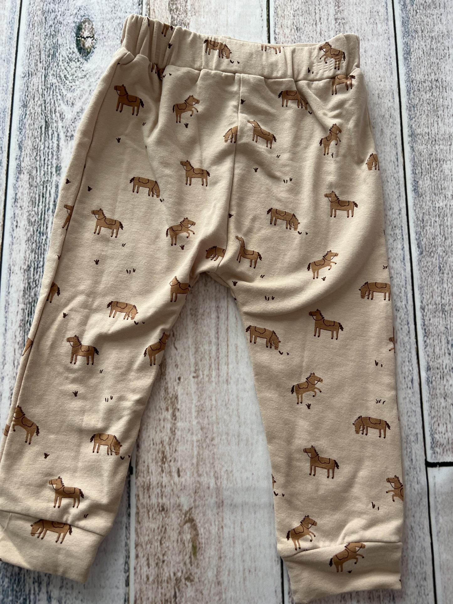 Focus Unisex Brown | Horses Pants Size: 18 months Brown | Horses