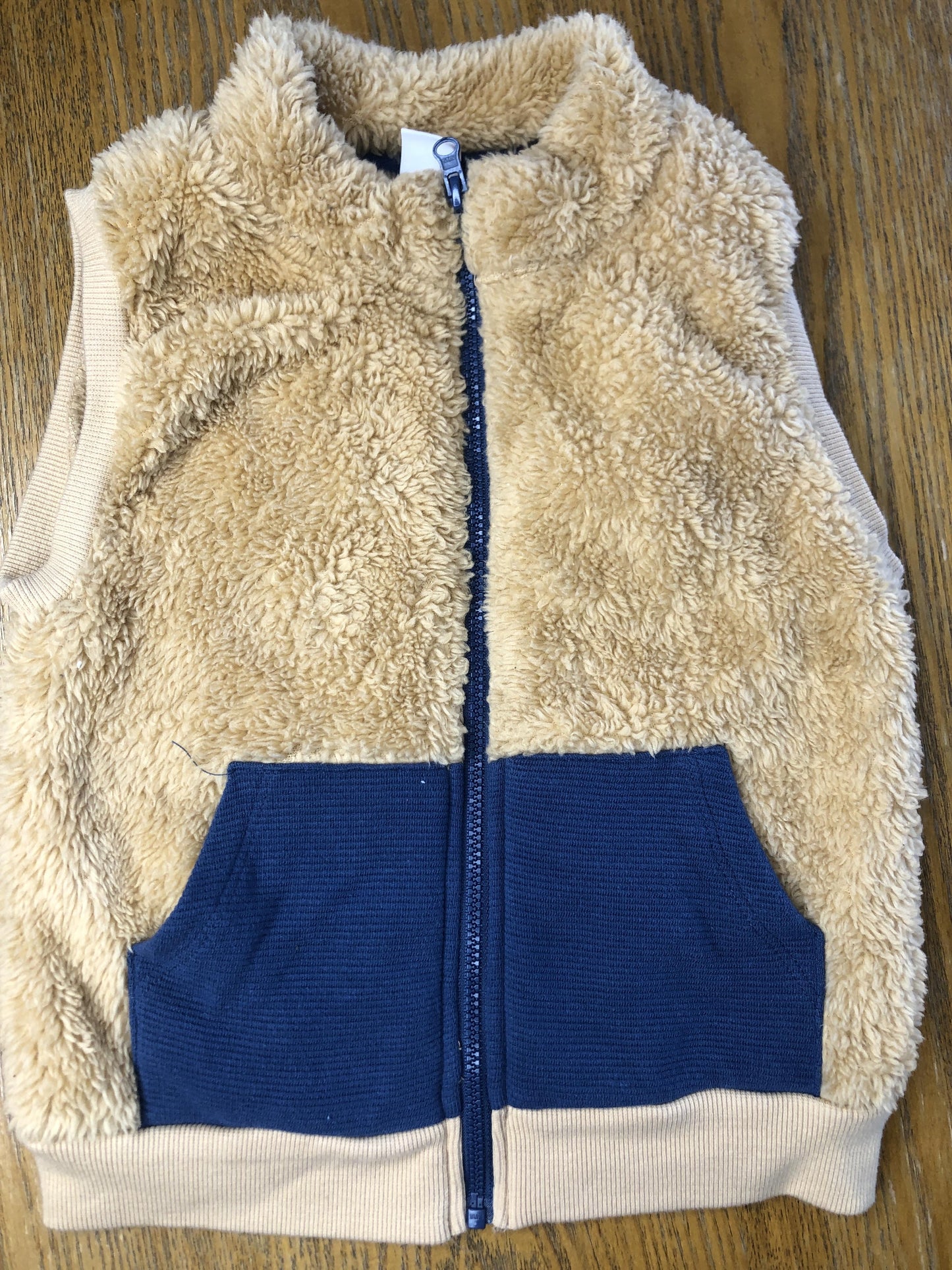 PL Baby Boys Brown | Navy Blue Vest Size: 18-24 months Brown | Navy Blue