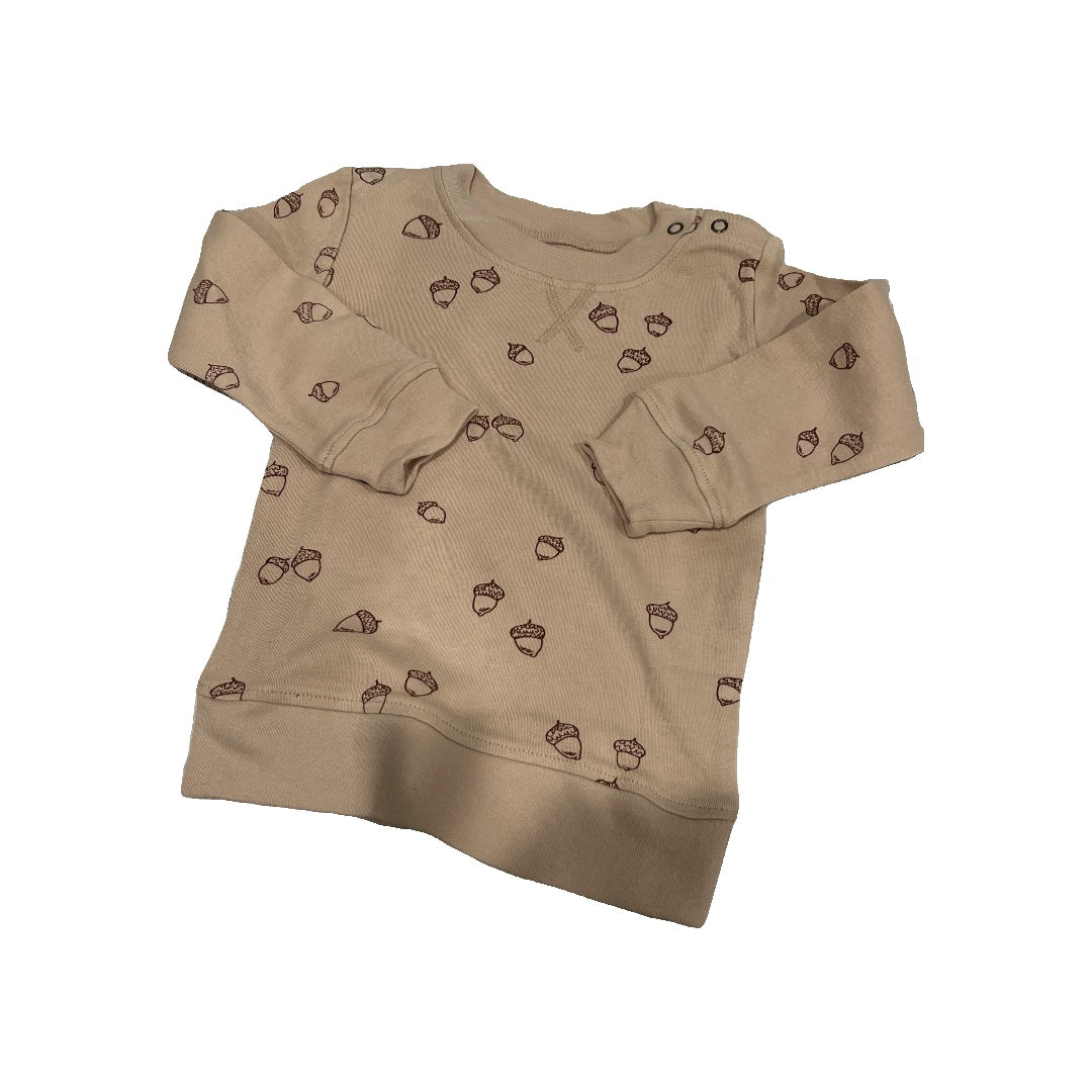 Loved Baby Unisex Brown | Pattern Sweatshirt Size: 12-18 months Brown | Pattern