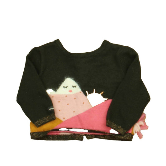 Catimini Girls Brown | Pink Sweater Size: 12 Months Brown | Pink