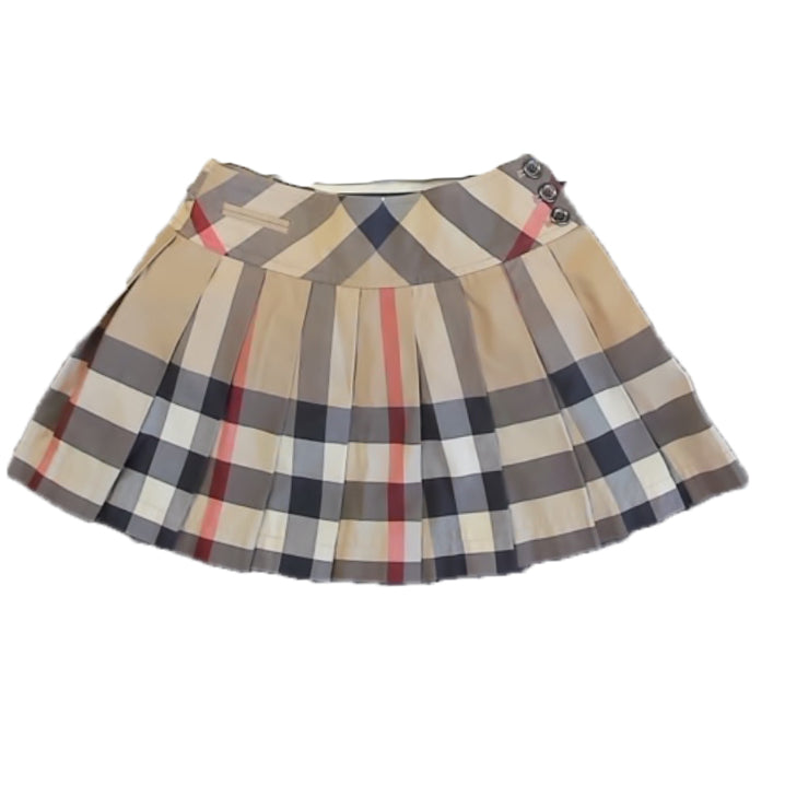Burberry Girls Brown Plaid Skirt Size: 5T Brown Plaid