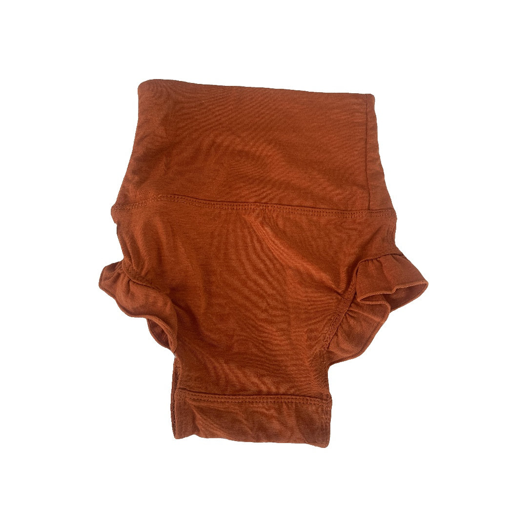 Loulou Lollipop Girls Brown | Rust Shirt Size: 3-6 months Brown | Rust