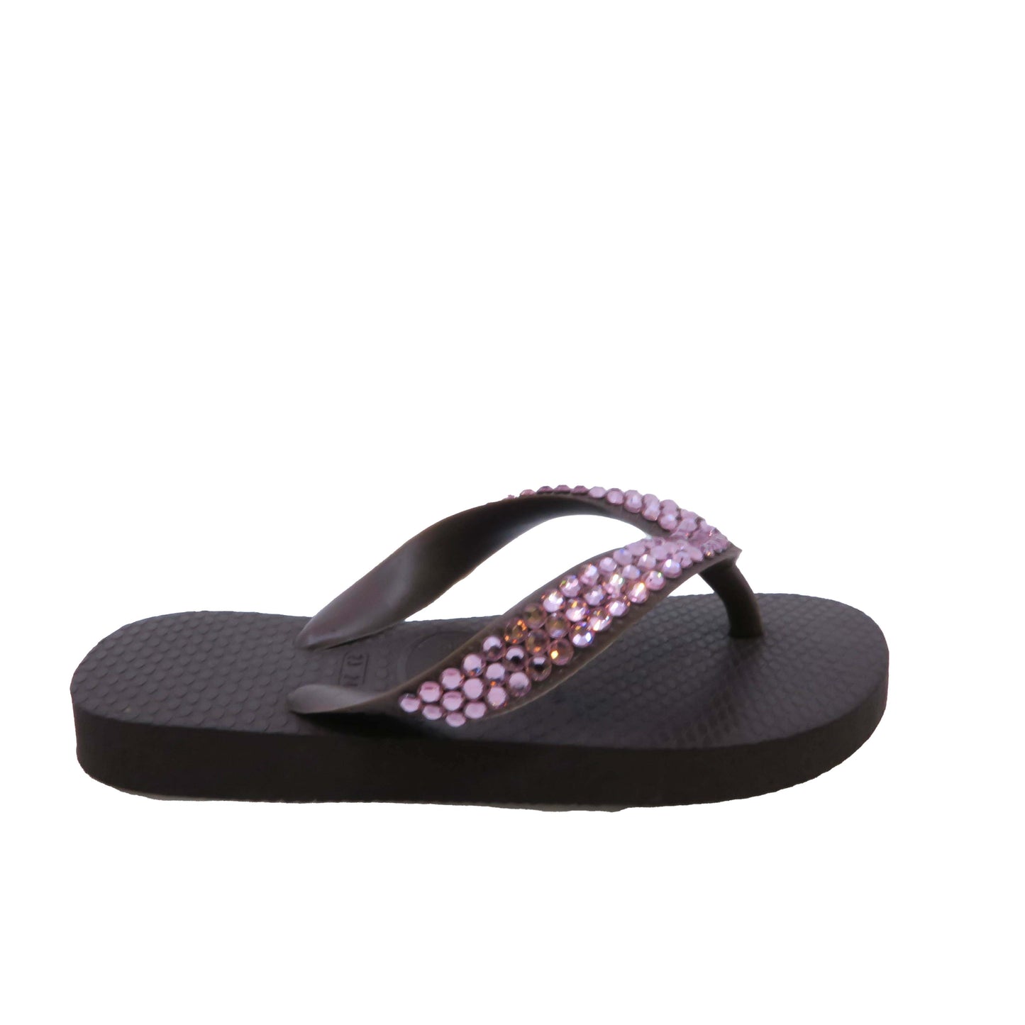 Havaianas Girls Brown Sequins Flip Flops Size: 7-8 Toddler Brown Sequins