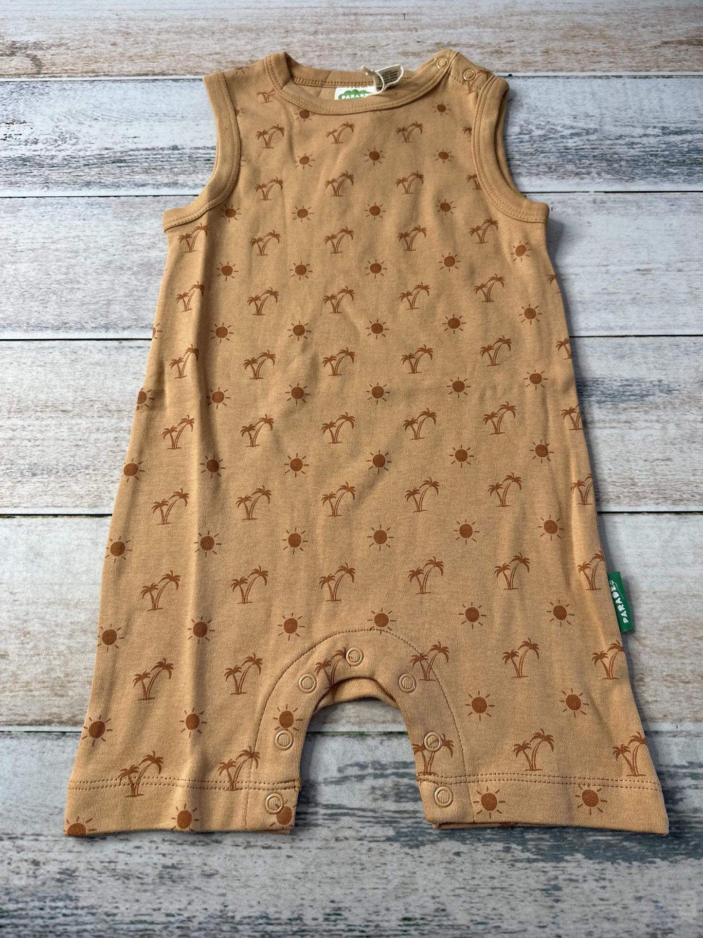 Parade Unisex Brown | trees Romper Size: 2T Brown | trees