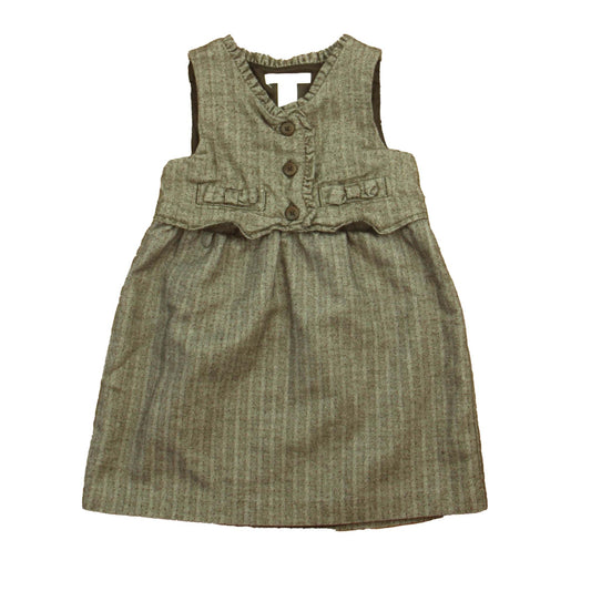 Janie and Jack Girls Brown Tweed Dress Size: 2T