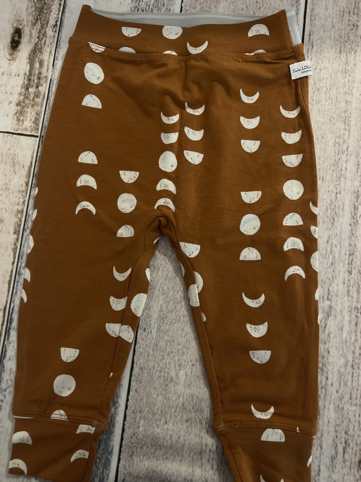 Loulou Lollipop Unisex Brown | White | Pattern Pants Size: 12-18 months Brown | White | Pattern