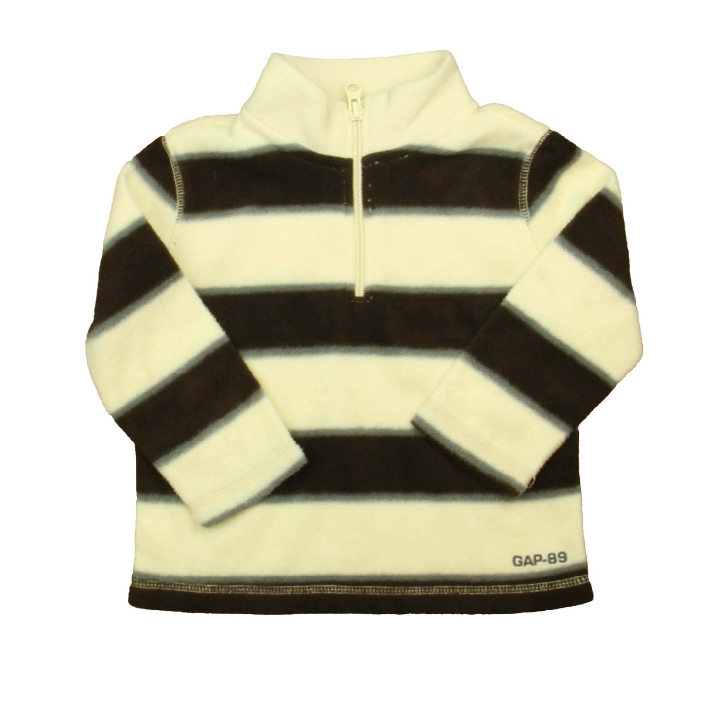 Gap Boys Brown | White Stripe Fleece Size: 18-24 Months Brown | White Stripe