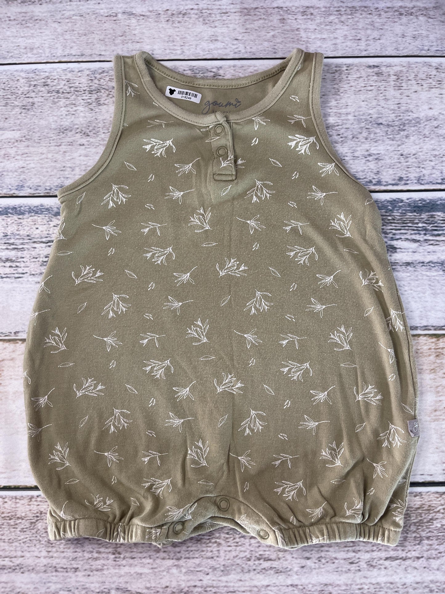 Goumi Unisex Brown | White Romper Size: 12-18 months Brown | White