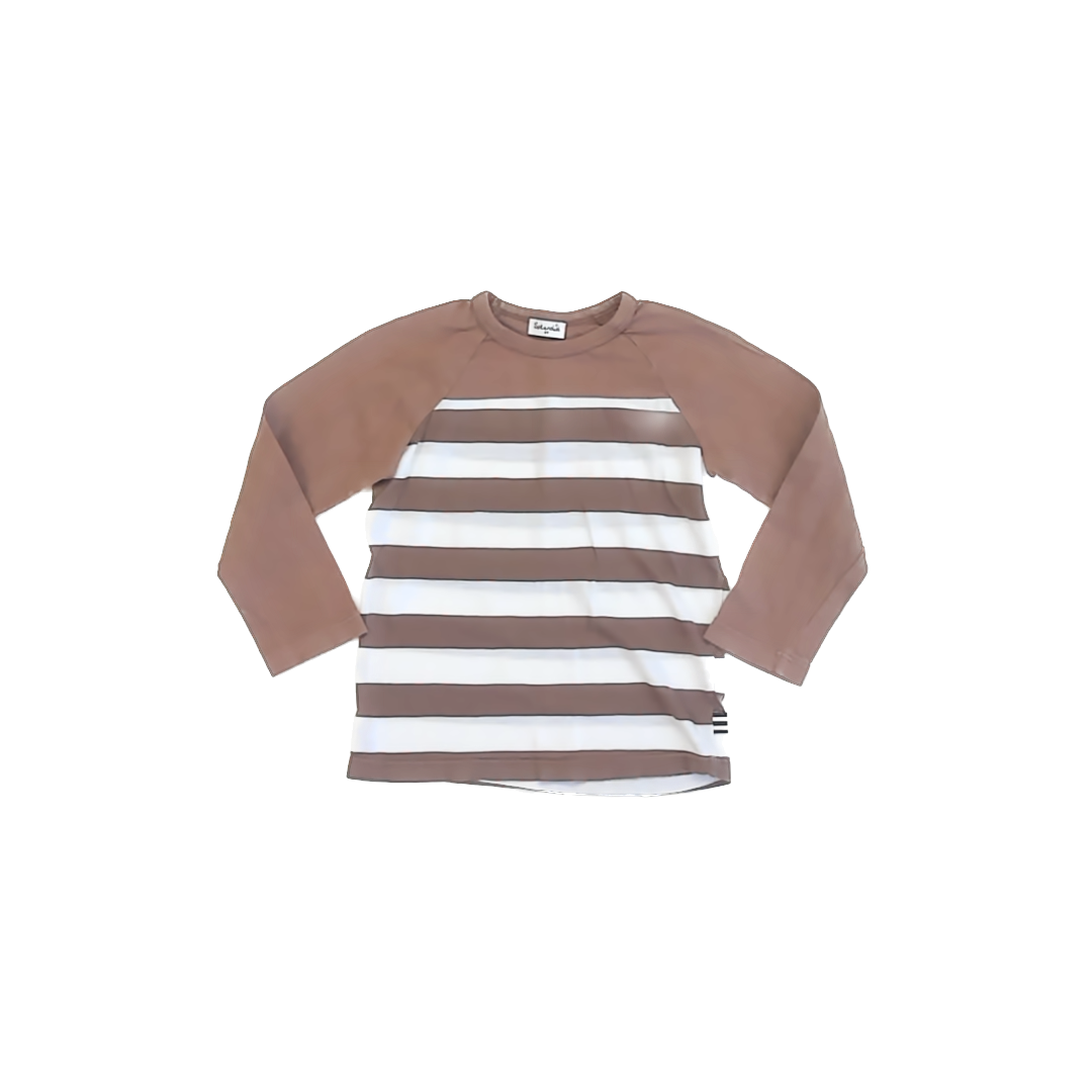Splendid Boys Brown | White Long Sleeve T-Shirt Size: 3T Brown | White