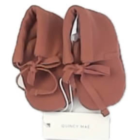 Quincy Mae Unisex Brown Booties Size: 3-6 Months Brown