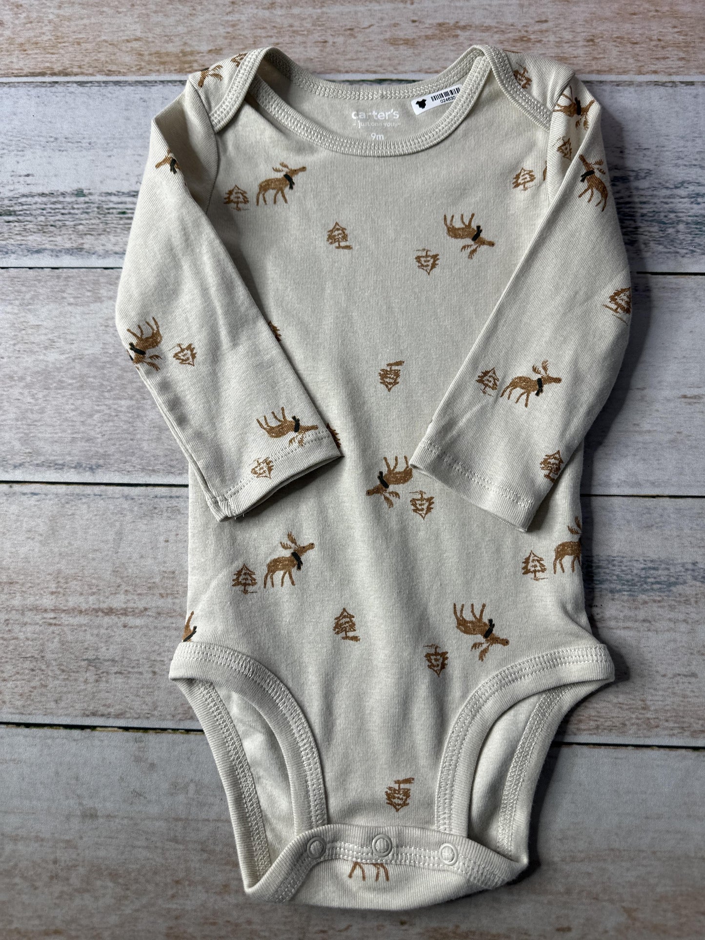 Carters Unisex Brown Onesie Size: 6-9 months Brown