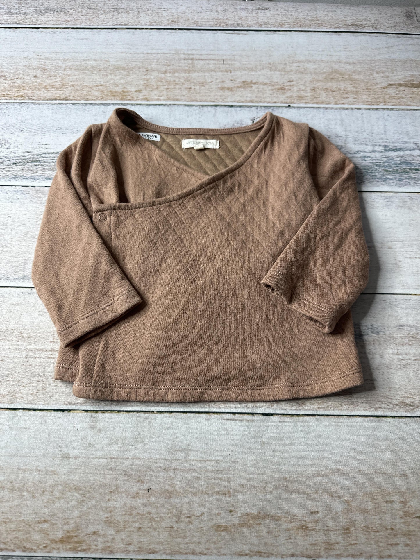 Grayson Collective Girls Brown Long Sleeve Shirt Size: 18 months Brown