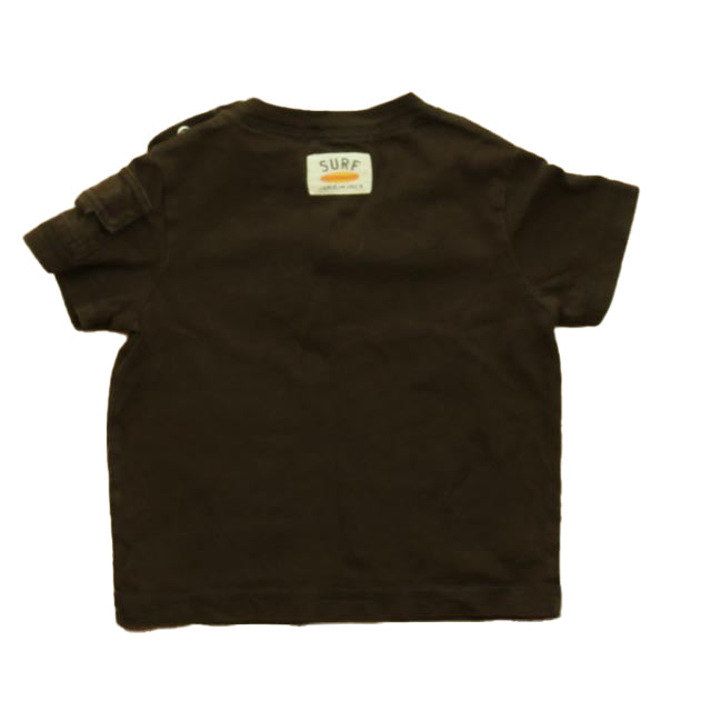 Janie and Jack Boys Brown T-Shirt Size: 6-12 Months Brown