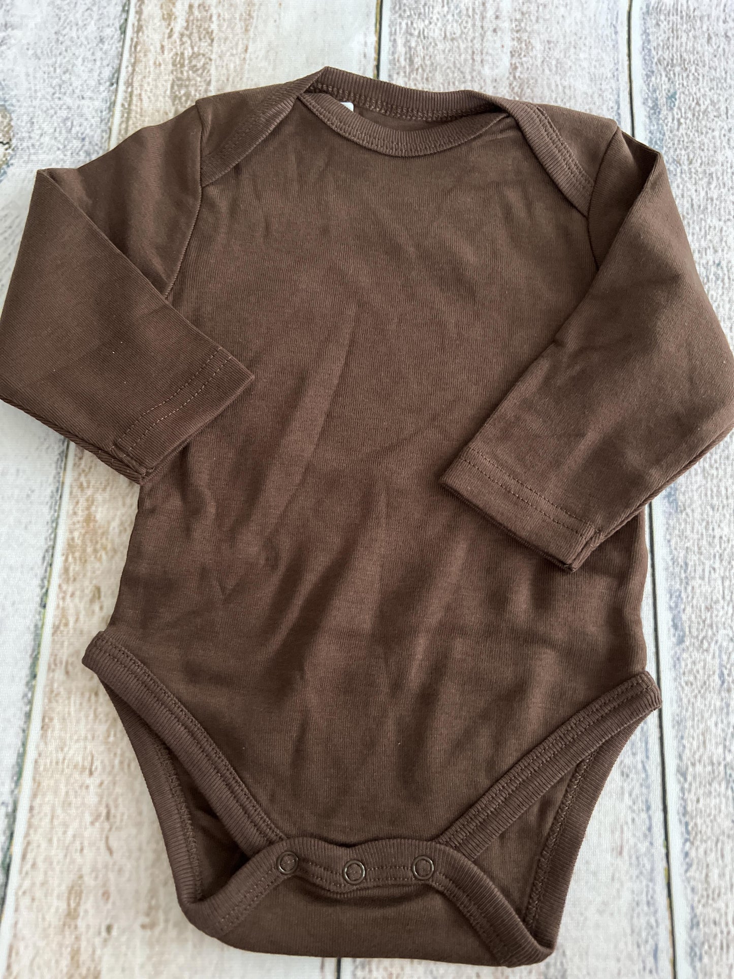 Leveret Boys Brown Onesie Size: 3-6 months Brown