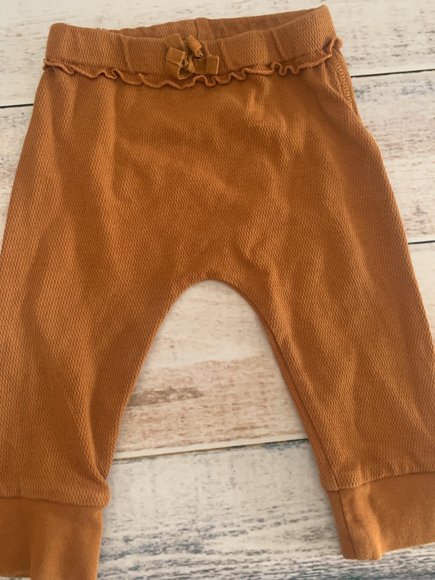 Oliver & Rain Girls Brown Pants Size: 12 months Brown