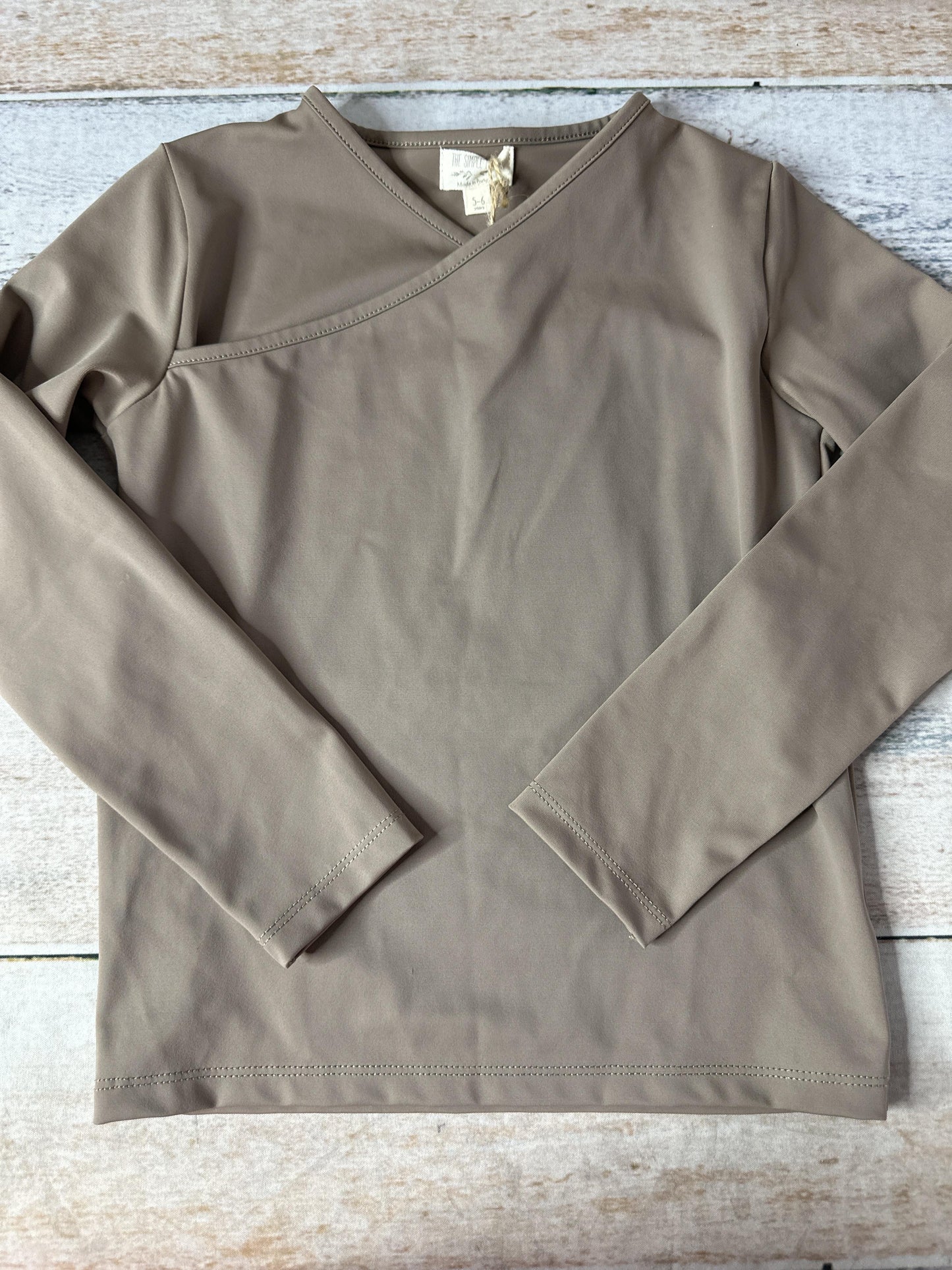 The Simple Folk Unisex Brown Rashguard Size: 5-6 Years Brown
